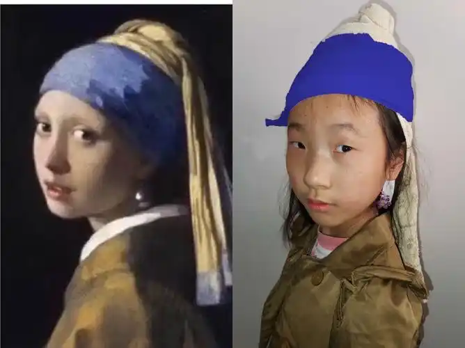 名画模仿秀,你来当大师—苏溪四小301班的别样实践活动