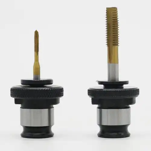 台钻夹头 j4012攻丝夹头j4016l丝锥夹头台钻攻丝机快换夹套16日标套装