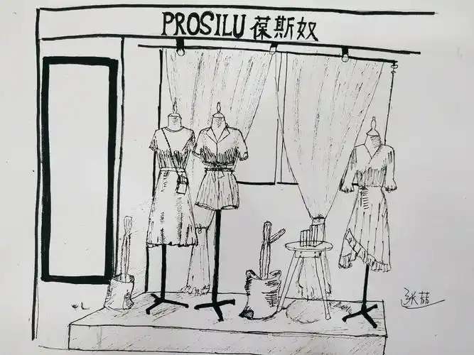 5.26丹尼斯校区学院素描班周日下午《橱窗速写写生》