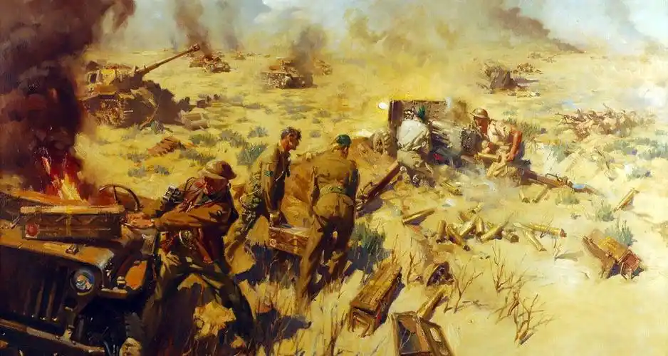 阿拉曼战役彩绘.