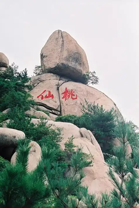 黄山仙桃石简笔画