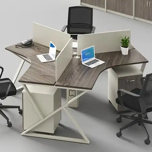 创意办公桌椅组合屏风桌简约现代职员工位456多人组合办公桌