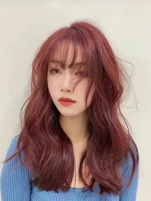 超好看暖色调发色粉棕色