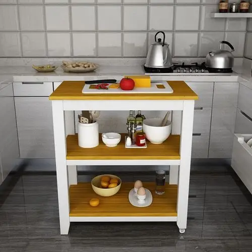 厨房实木切菜桌_厨房实木切菜桌切菜台家用储物桌厨房操作台料理台