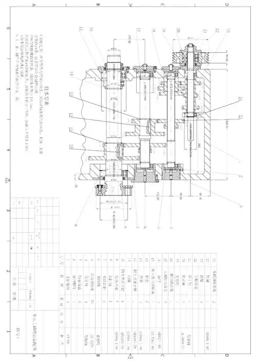 车床主轴箱cad装配图