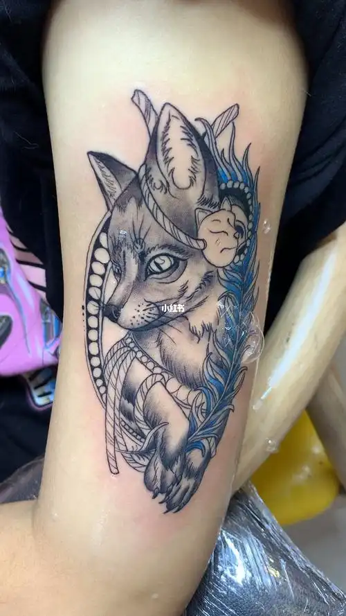岑溪纹身  #欧洲新传统纹身  #狐狸纹身