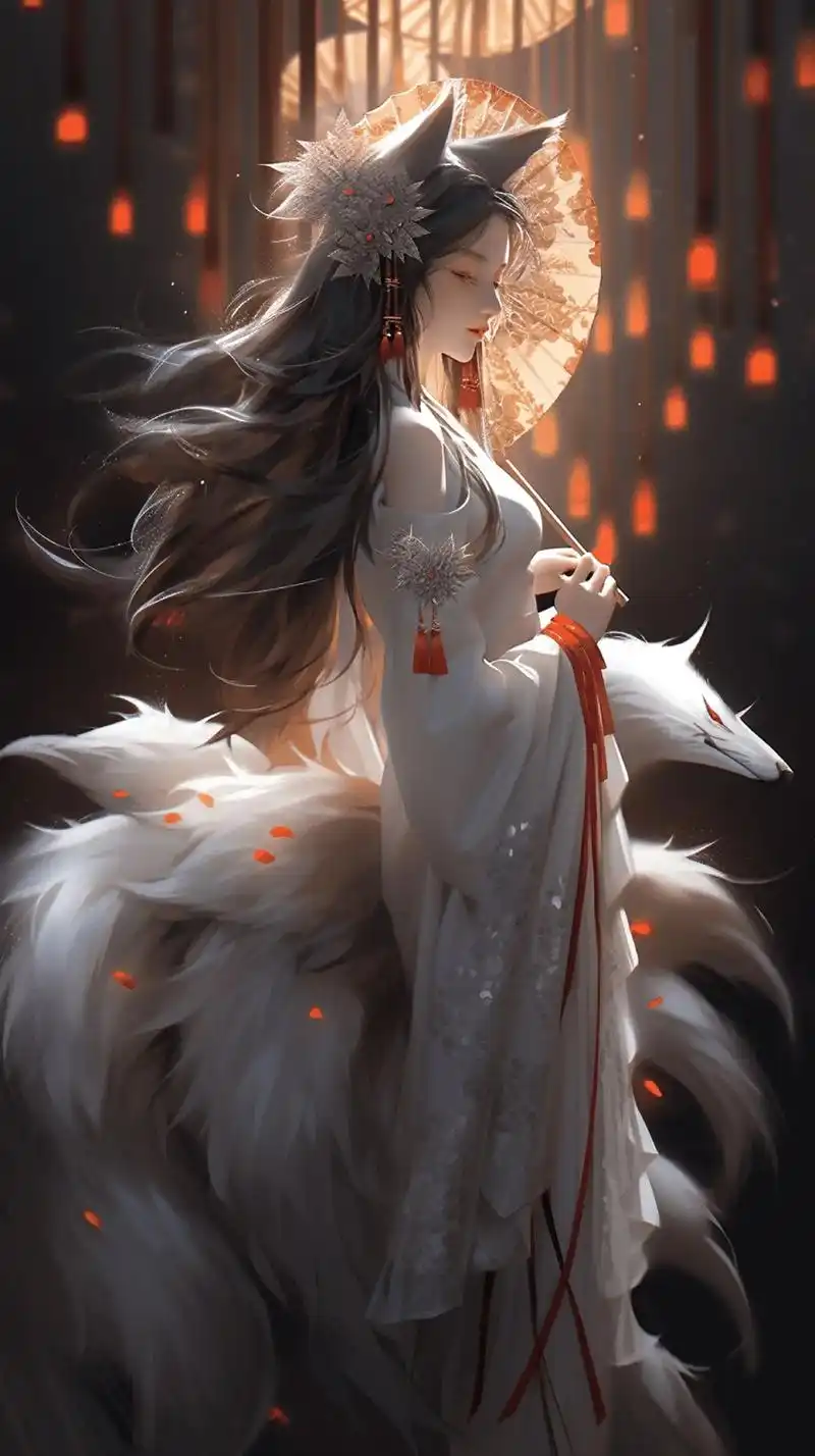 拿图主页 #高清图片 #九尾狐妖 #手机壁纸 - 抖音