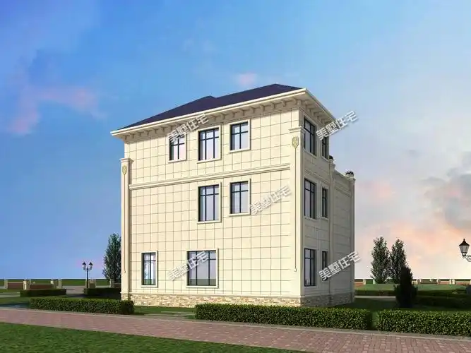 开间12米的三层别墅,9室带挑高客厅,村里仿建的人真不少