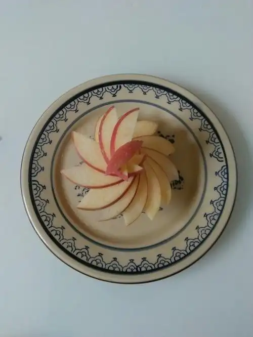 漩涡苹果摆盘的做法