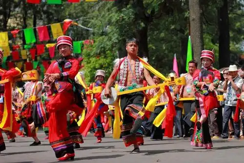 名称: 远方的客人请你留下来  作品描述: 云南省石林彝族撒尼人迎接