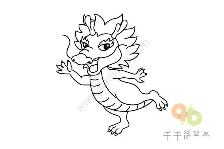 故青龙为东方之怎样画又帅气又好看的青龙简笔画