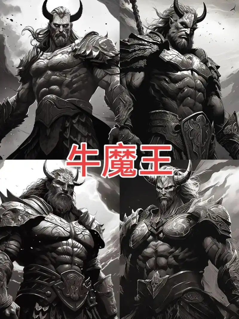 原创手稿分享 新传统手稿 牛魔王#纹身手稿 #ai绘画 #纹 - 抖音