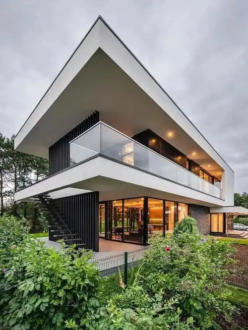 二层简约风乡村自建别墅私宅