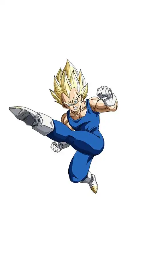 七龙珠贝吉塔帅气插画高清手机壁纸