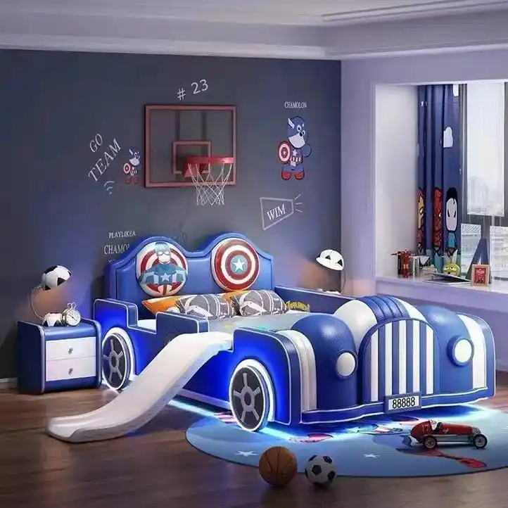 儿童汽车床卡通床跑车床#儿童家具 #家具工厂#环保家具 #儿 - 抖音