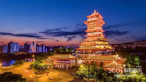 四川最美夜景航拍图集 看看有没有你家乡_行业_航拍四川_四川在线