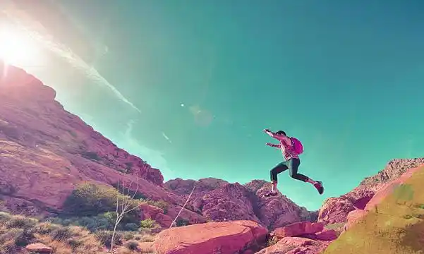 简约极限运动蓝色背景素材