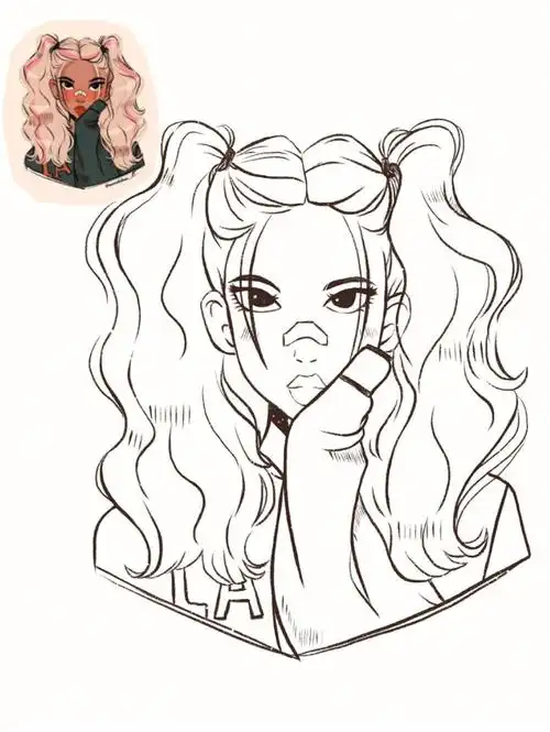 零基础插画day25临摹sarafaber的作品