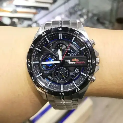 卡西欧手表男红牛限量版赛车运动防水钢带海洋之心男士手表556tr