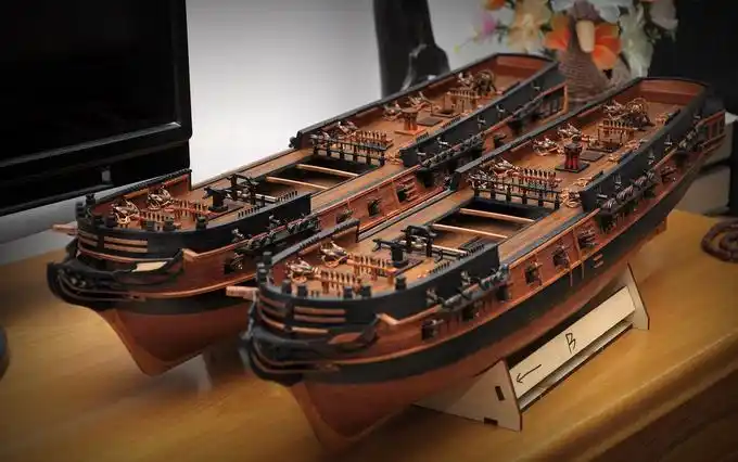 在建的175电影怒海争锋中的英国皇家海军护卫舰惊奇号