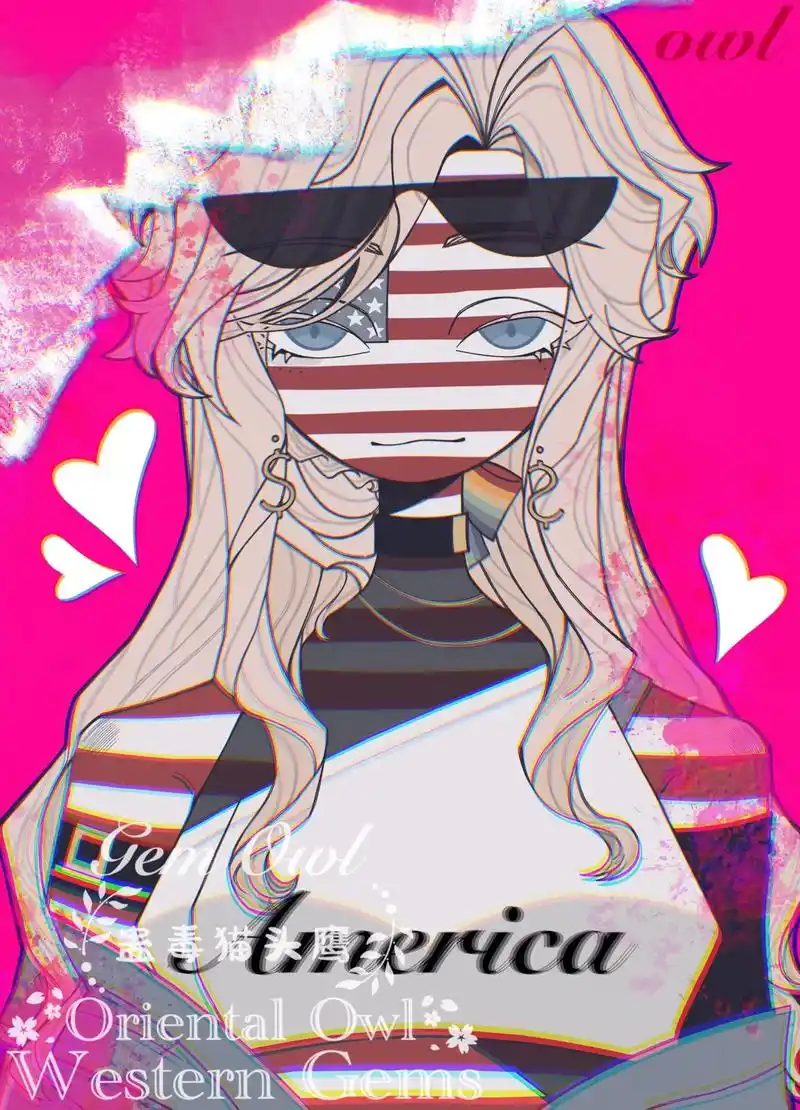 女美.#countryhumans #国拟 #ch美利坚 # - 抖音