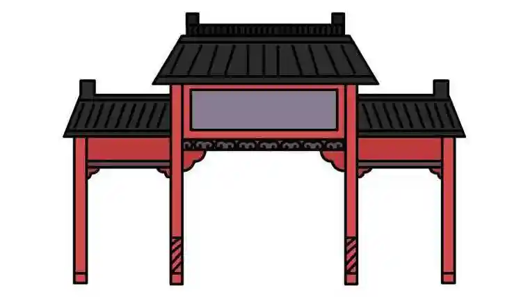 牌楼怎么画 牌楼怎么画简单又漂亮 牌楼简笔画-养娃家古代牌坊幼儿简