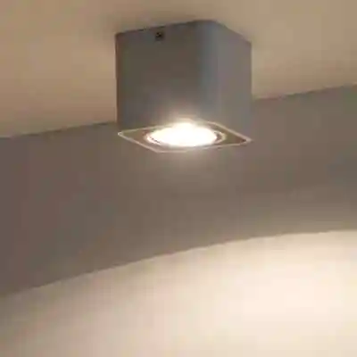 客厅方形led明装筒灯家用cob射灯单头天花灯双头筒灯斗胆灯吸顶灯