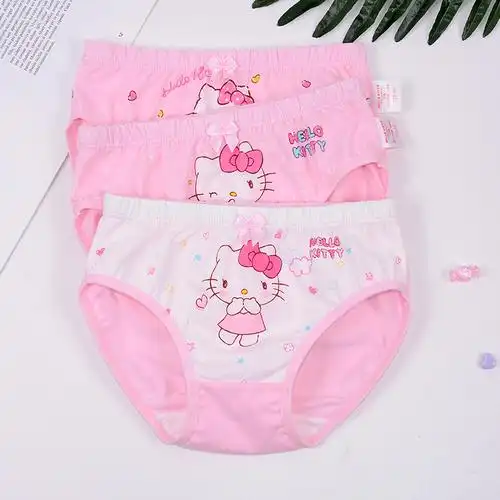 凯蒂猫儿童内裤女童纯棉中学生内裤中腰女生三角内裤大童女孩内裤视频