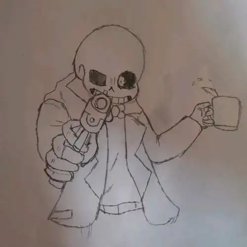 枪弹地狱sans手绘