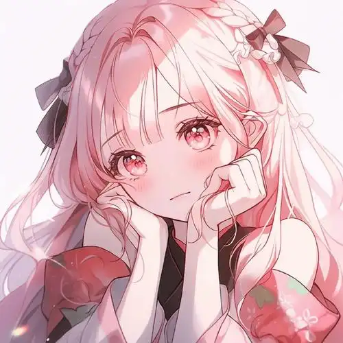 粉色的夏天是怦然心动的动漫头像    女生头像   粉色头像