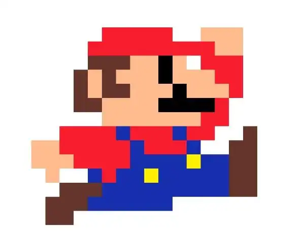 虚拟主播·马里奥顶方块像素图 - 米画师