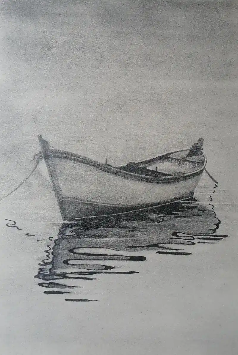 几乎是平涂的素描风景入门练习喜欢的就一块涂一涂练练手