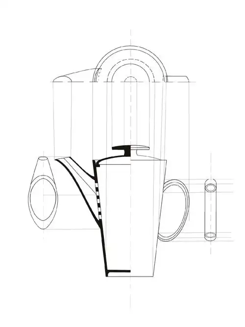 陶瓷茶具三视图练习1