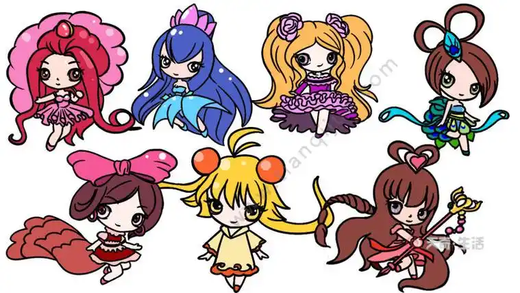 叶罗丽仙子简笔画教程