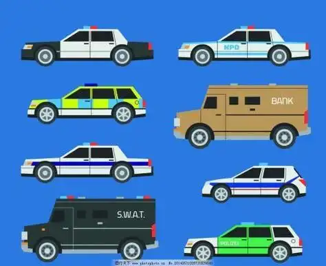 卡通警车简笔画彩色教你警车的画法简单又形象警车简笔画图片大全警