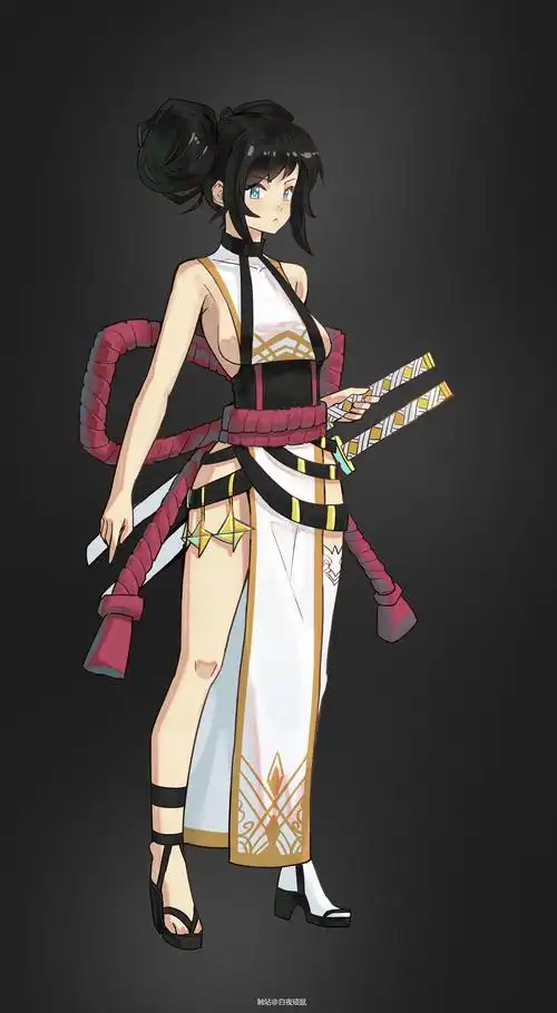 女武士插画图片壁纸