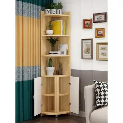 欧式角柜客厅转角柜拐墙三角形闪电客转角柜置物架落地储物柜客厅边角