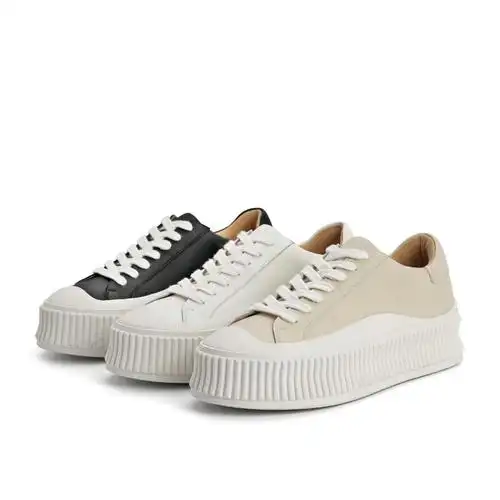 百丽松糕底小白鞋女2021春新款时尚厚底低帮休闲板鞋99112am1