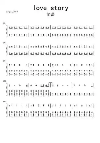 love story简谱-虫虫乐谱