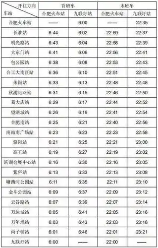 快讯!明天上午8:56,合肥地铁3号线正式开通(附运营时刻表)