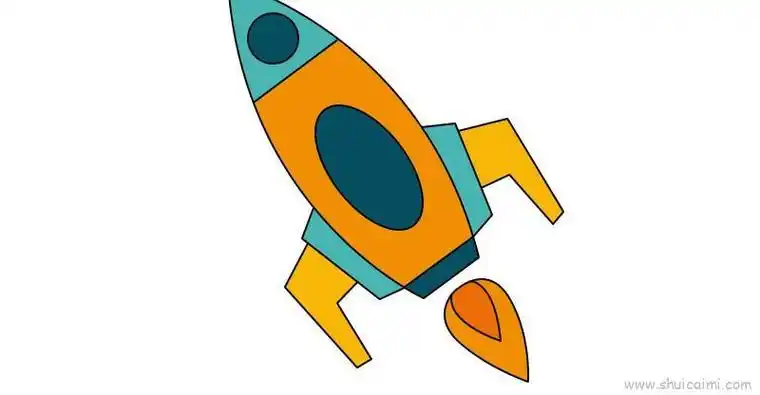 宇宙飞船儿童画怎么画宇宙飞船简笔画画法