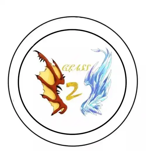 18英语二班翅膀图案logo班徽创意设计图_班服网