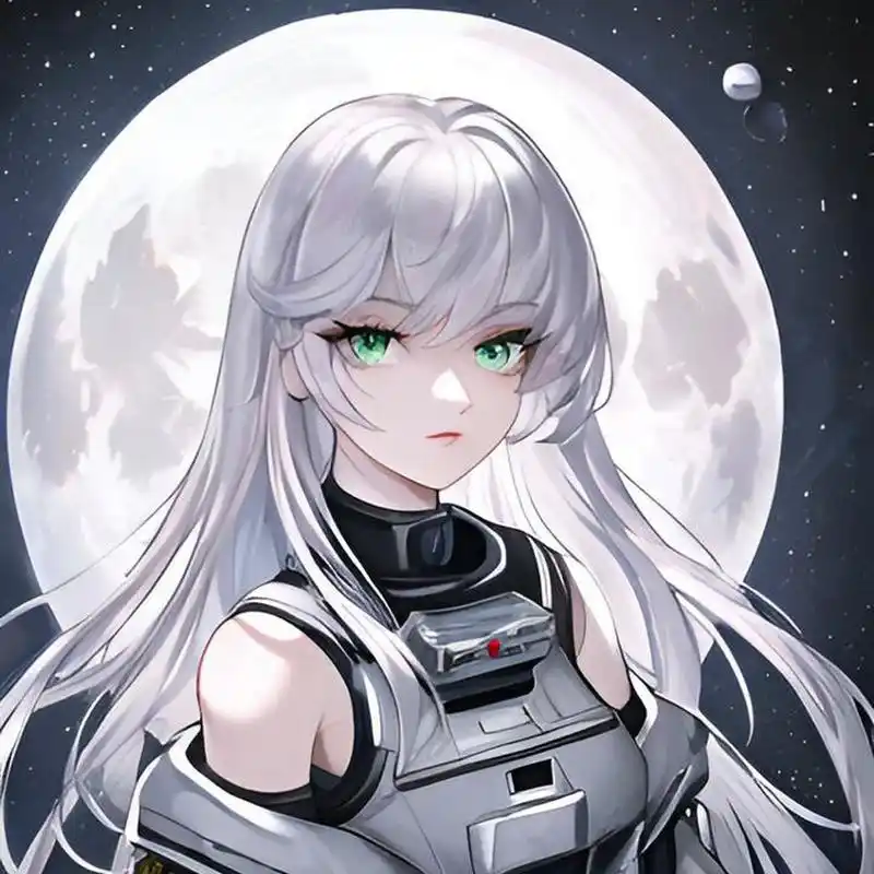 未来科技929193宇宙科幻0495长发二次元美少女头像