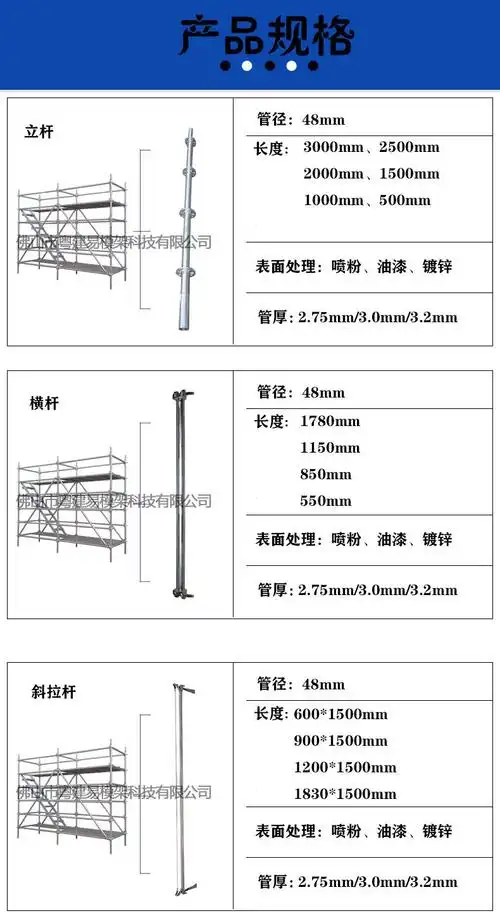 现货定制盘扣式脚手架 工程建筑工地脚手架 盘扣脚手架定制批发