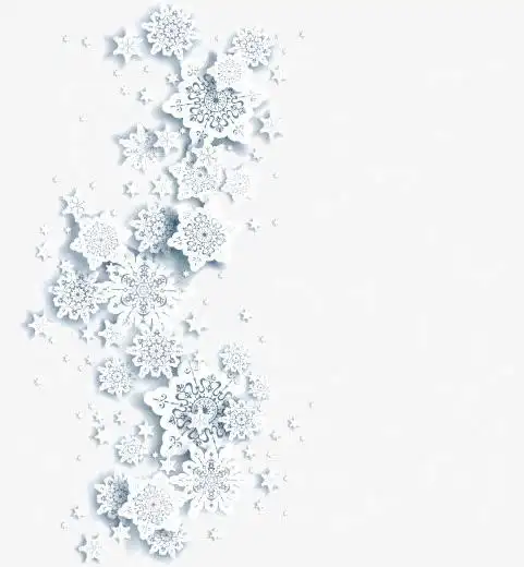 装饰左边白色雪花