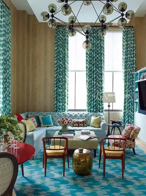 孔雀蓝家居配色冷艳版的优雅女王神秘高贵的气质之选