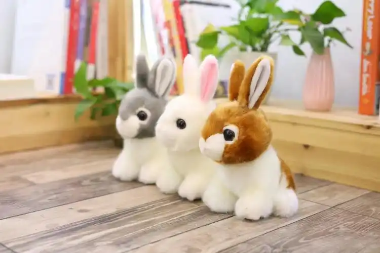 毛绒玩具仿真兔子小白兔公仔亲子玩偶儿童布娃娃定圣诞节礼物