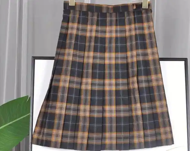 jk尾单格裙24993邮费