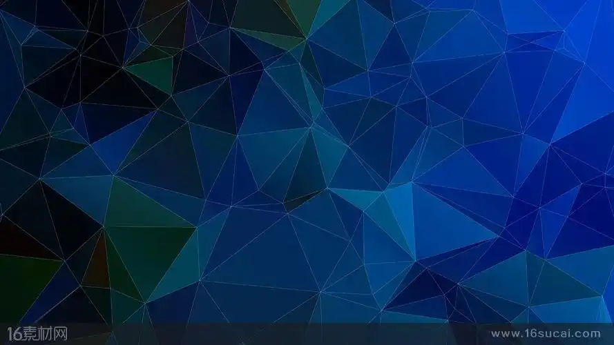 深蓝色几何多边形背景高清图片 - 素材中国16素材网