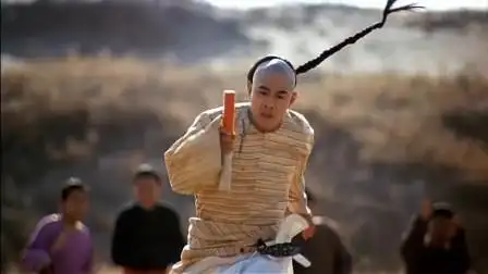 方世玉:李连杰比赛跑步,为了赢辫子都跑直了,太搞笑了